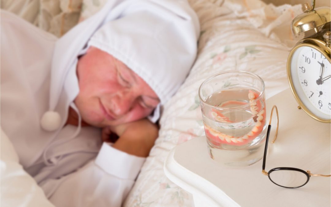 Avoid sleeping with dentures